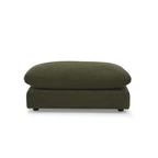 Green Bayswater Footstool On A White Background