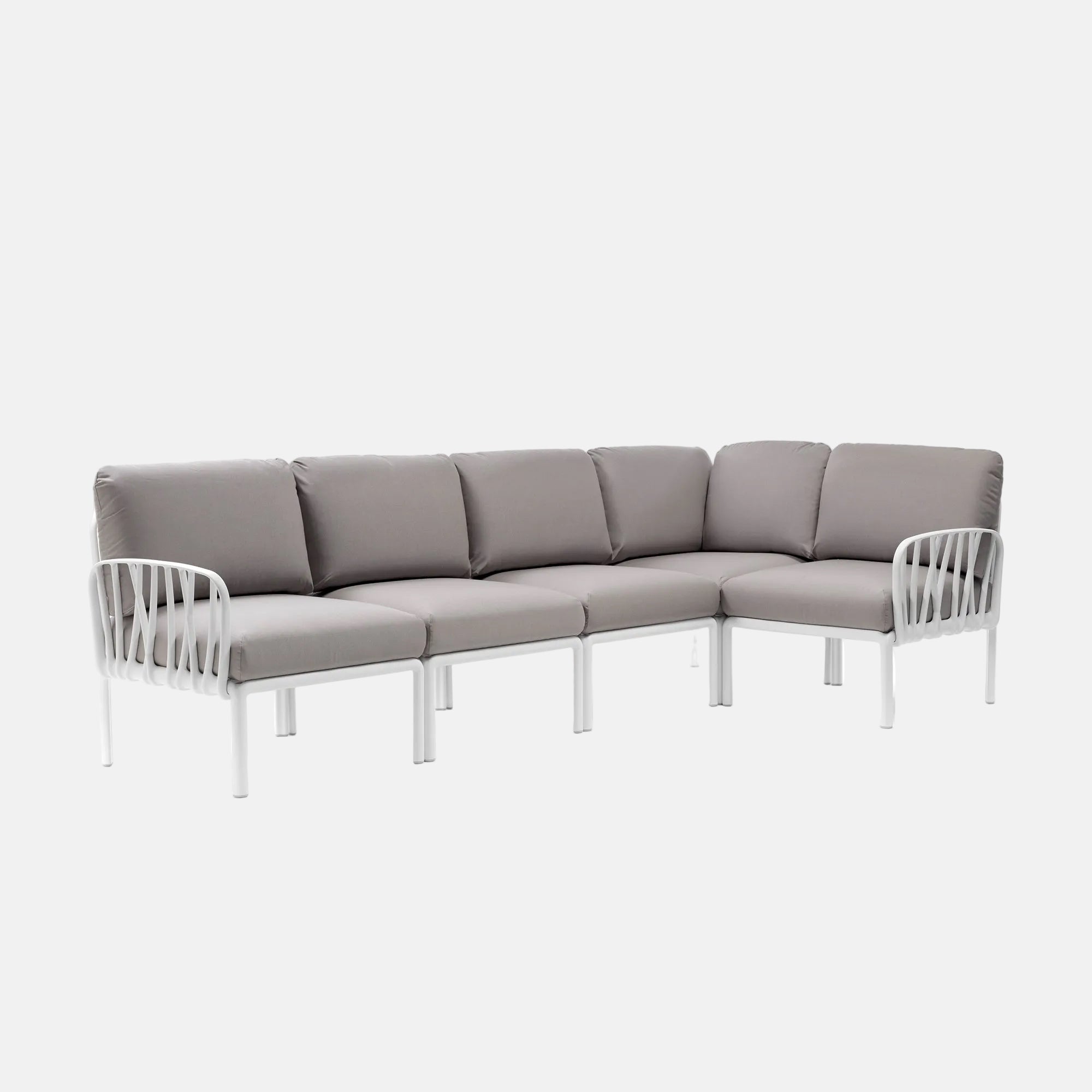 Nardi Komodo 5 Corner Sofa By Nardi - With Grigio Cushions