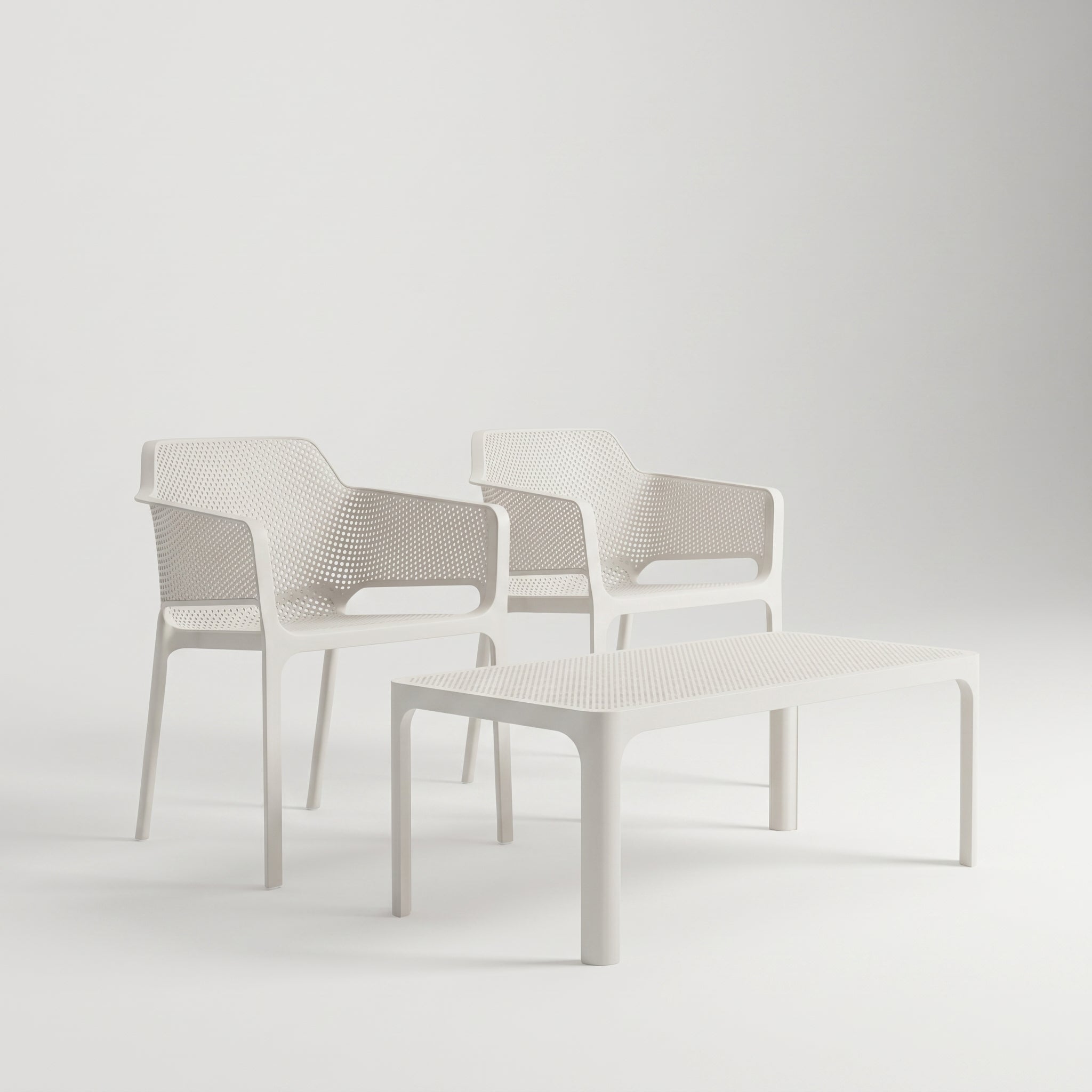 Nardi Garden Set - Net Table 100 & x2 Net Garden Chairs