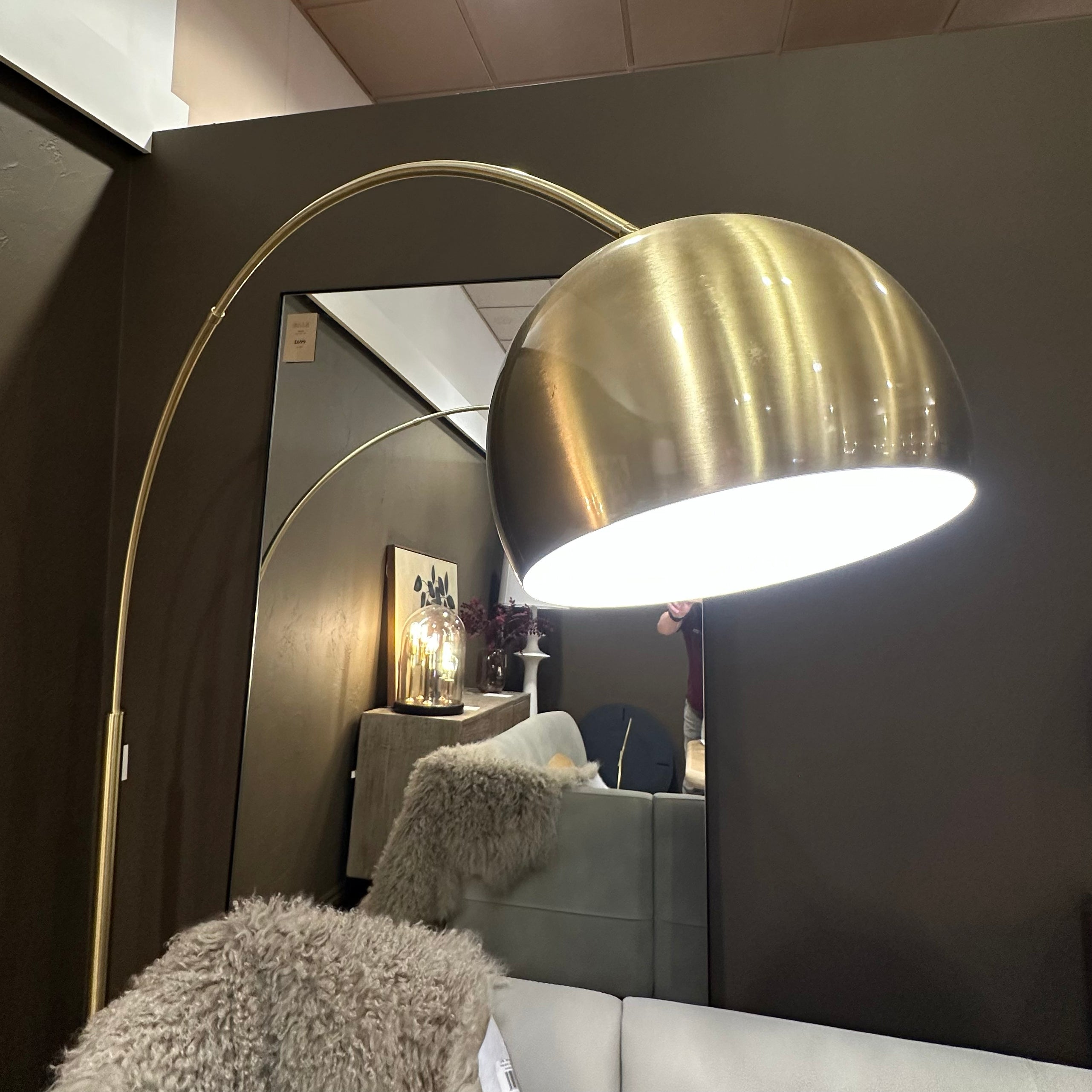 CLEARANCE - Brass Arch Lamp