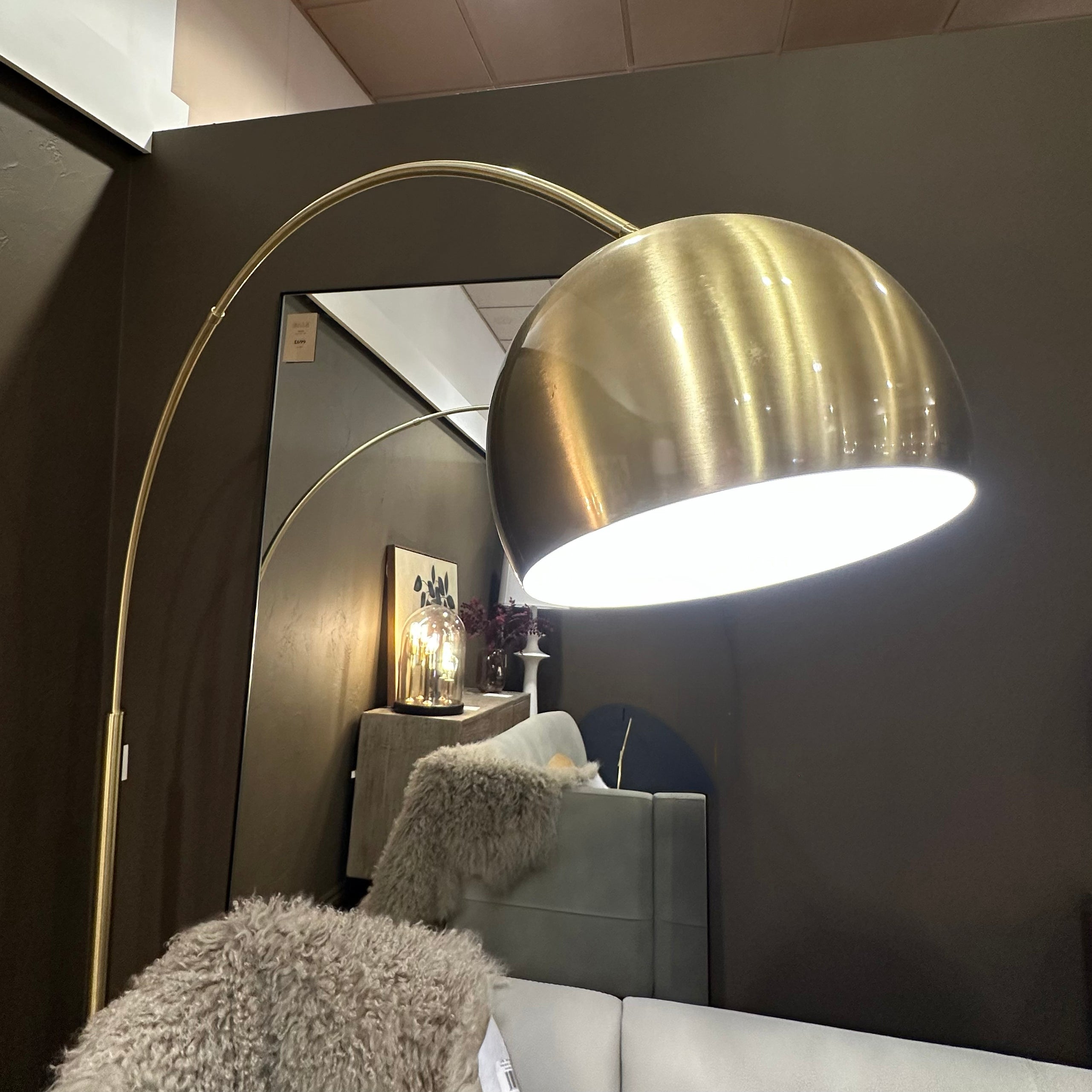 CLEARANCE - Brass Arch Lamp