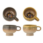Minimalist small ceramic cups for coffee and tea