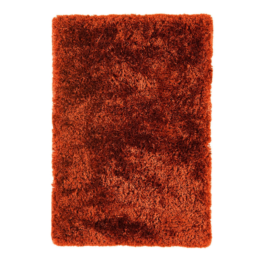 Plush Floor Rug - Rust