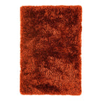 Plush Floor Rug - Rust