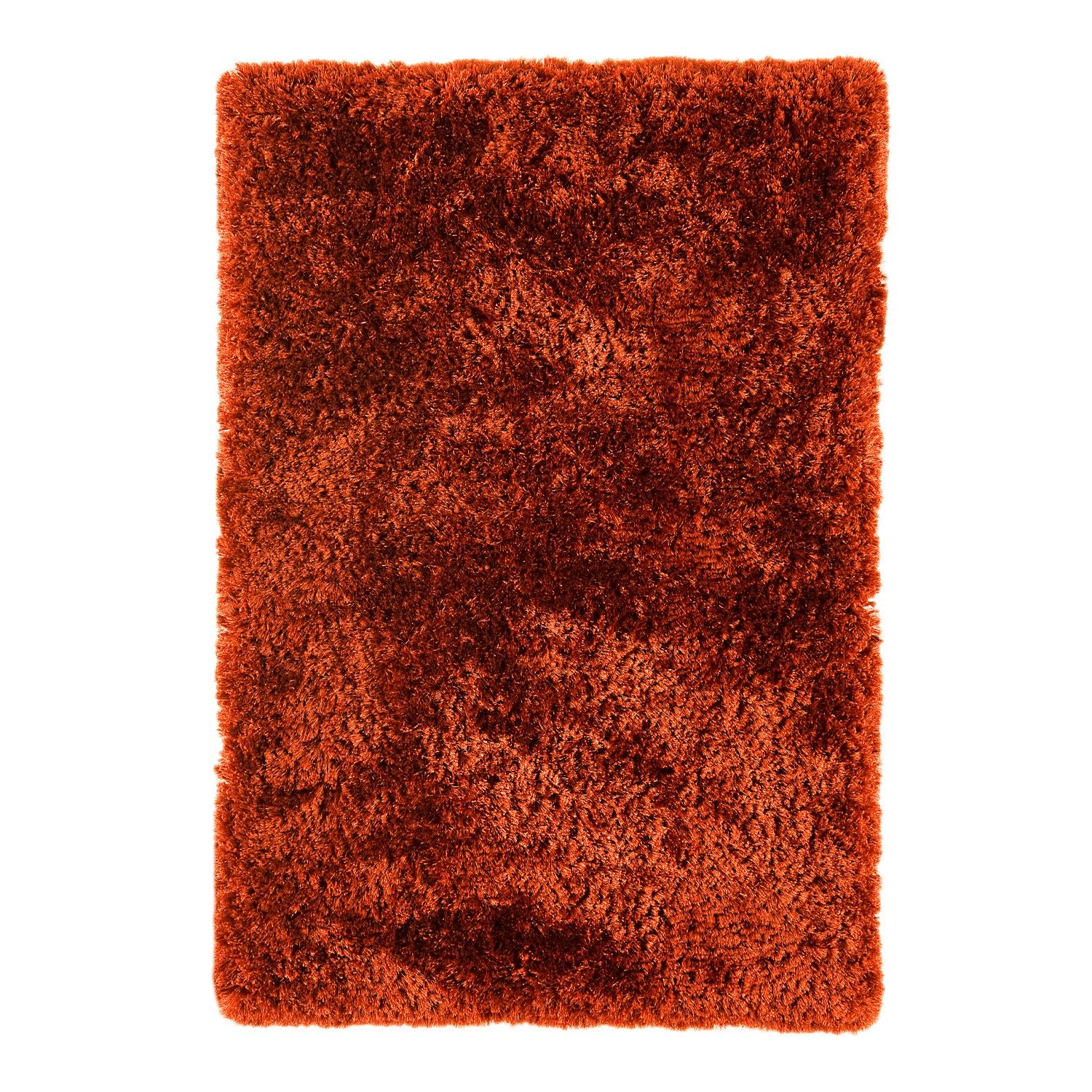 Plush Floor Rug - Rust