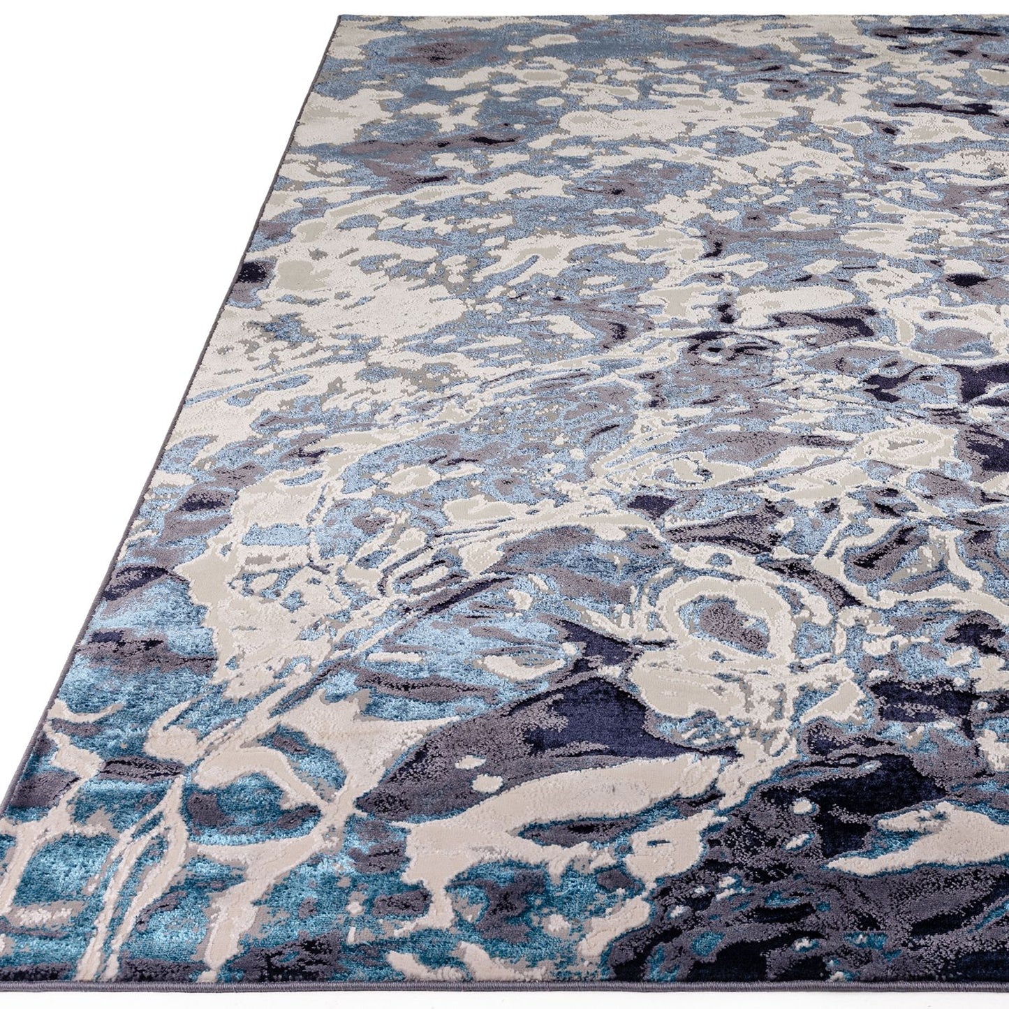 Aurora Floor Rug - Foam Blue