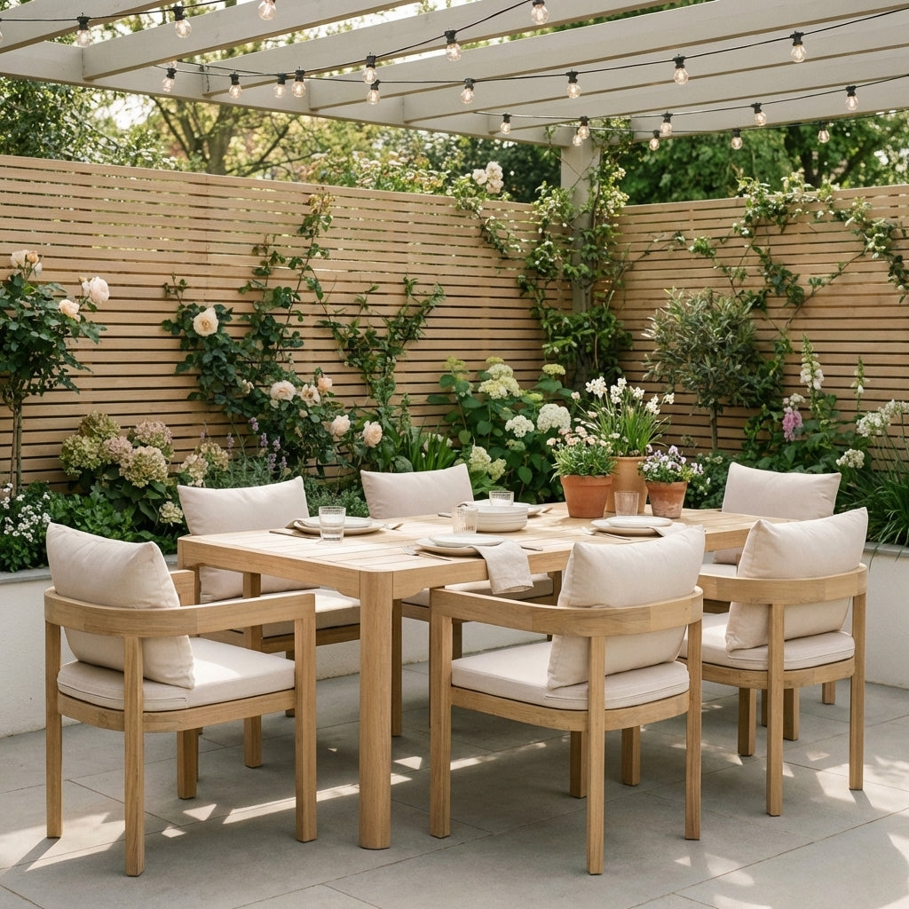 Cabo 6 Seater Outdoor Dining Set