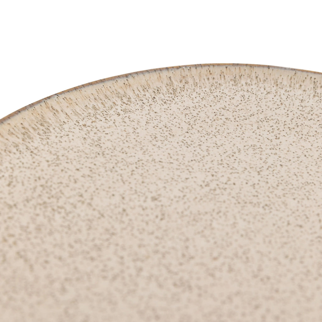 White Oatmeal Dinner Plate for Modern Dining