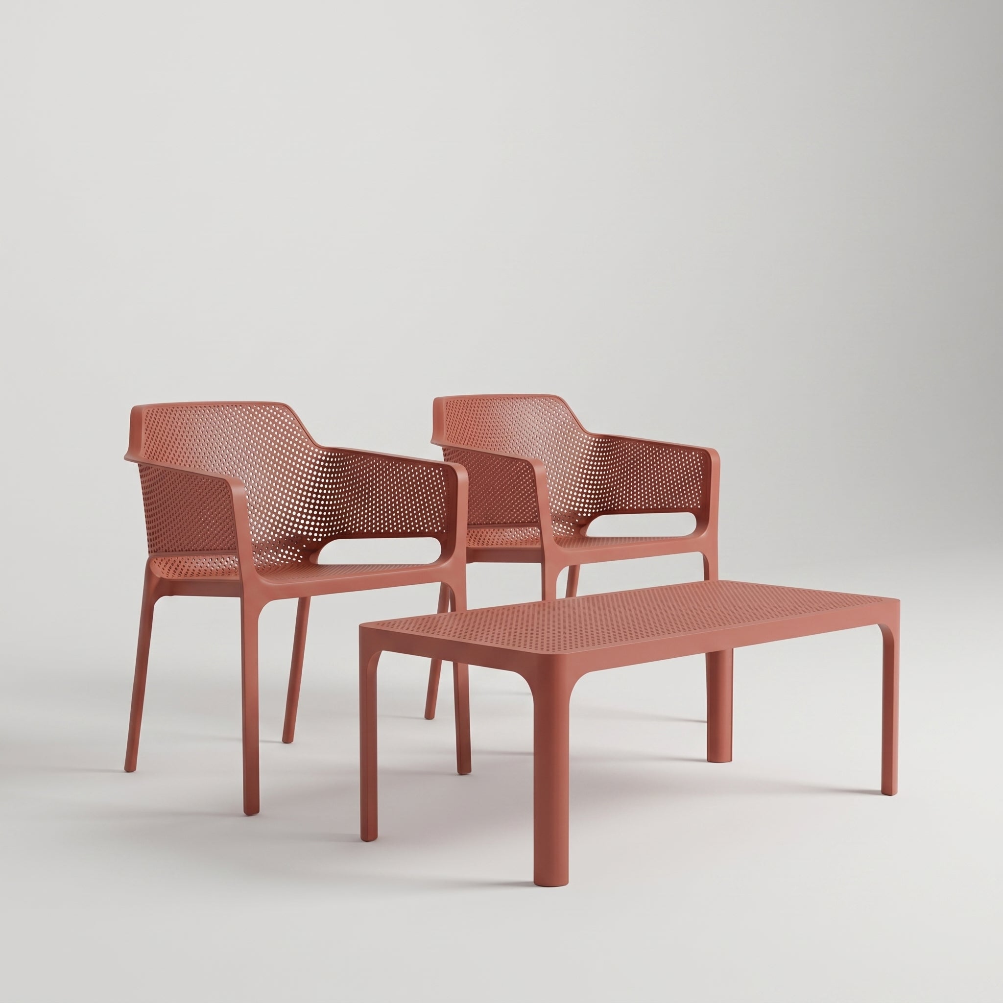 Nardi Garden Set - Net Table 100 & x2 Net Garden Chairs