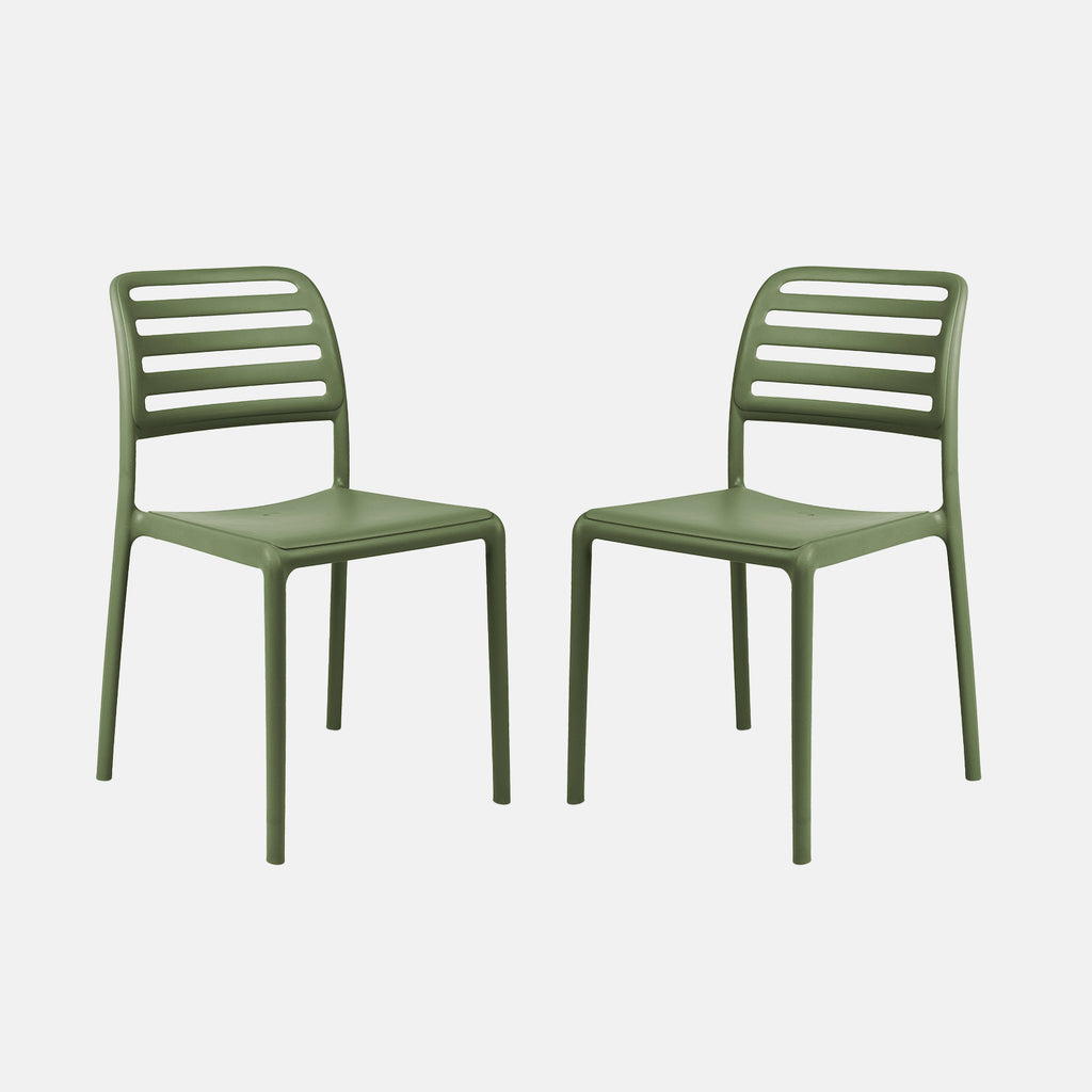 Costa Armless Garden Chair By Nardi - Set Of 2