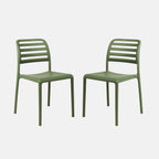 Costa Armless Garden Chair By Nardi - Set Of 2
