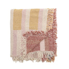 Soft multicolour throw with vibrant pattern for cozy home decor