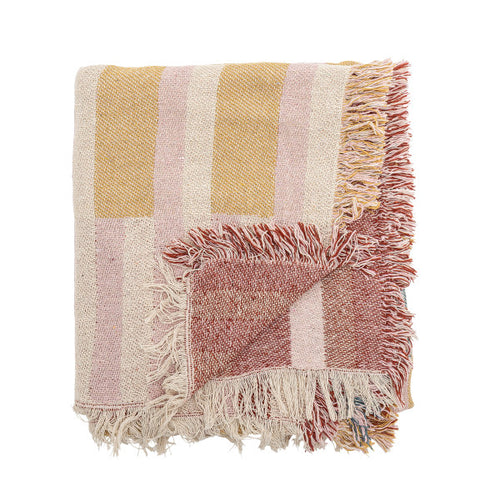 Soft multicolour throw with vibrant pattern for cozy home decor