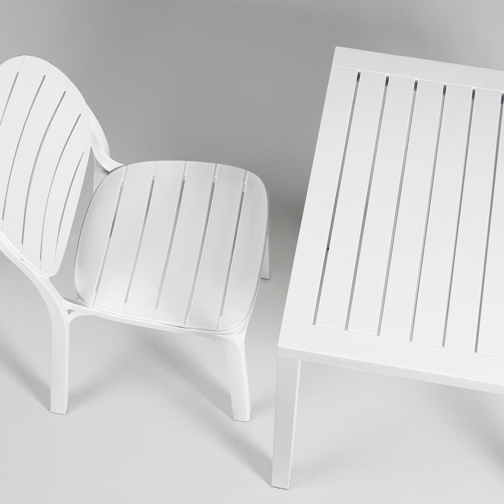 Environmentally friendly Cube 70 Table with a durable, recyclable surface