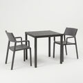 Nardi Dining Set - Cube 70 Table & x2 Trill Armchairs