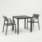Nardi Dining Set - Cube 70 Table & x2 Trill Armchairs