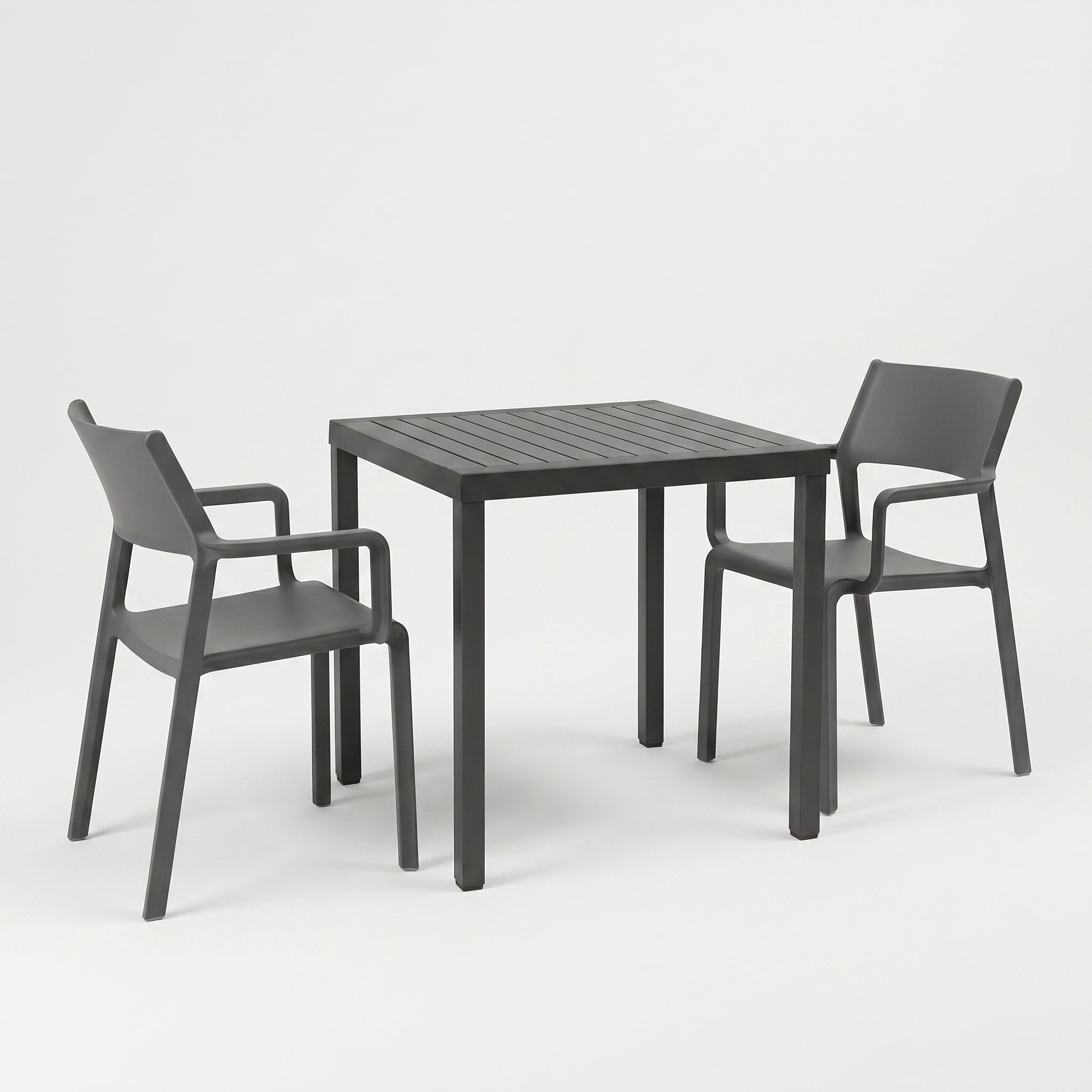 Nardi Dining Set - Cube 70 Table & x2 Trill Armchairs
