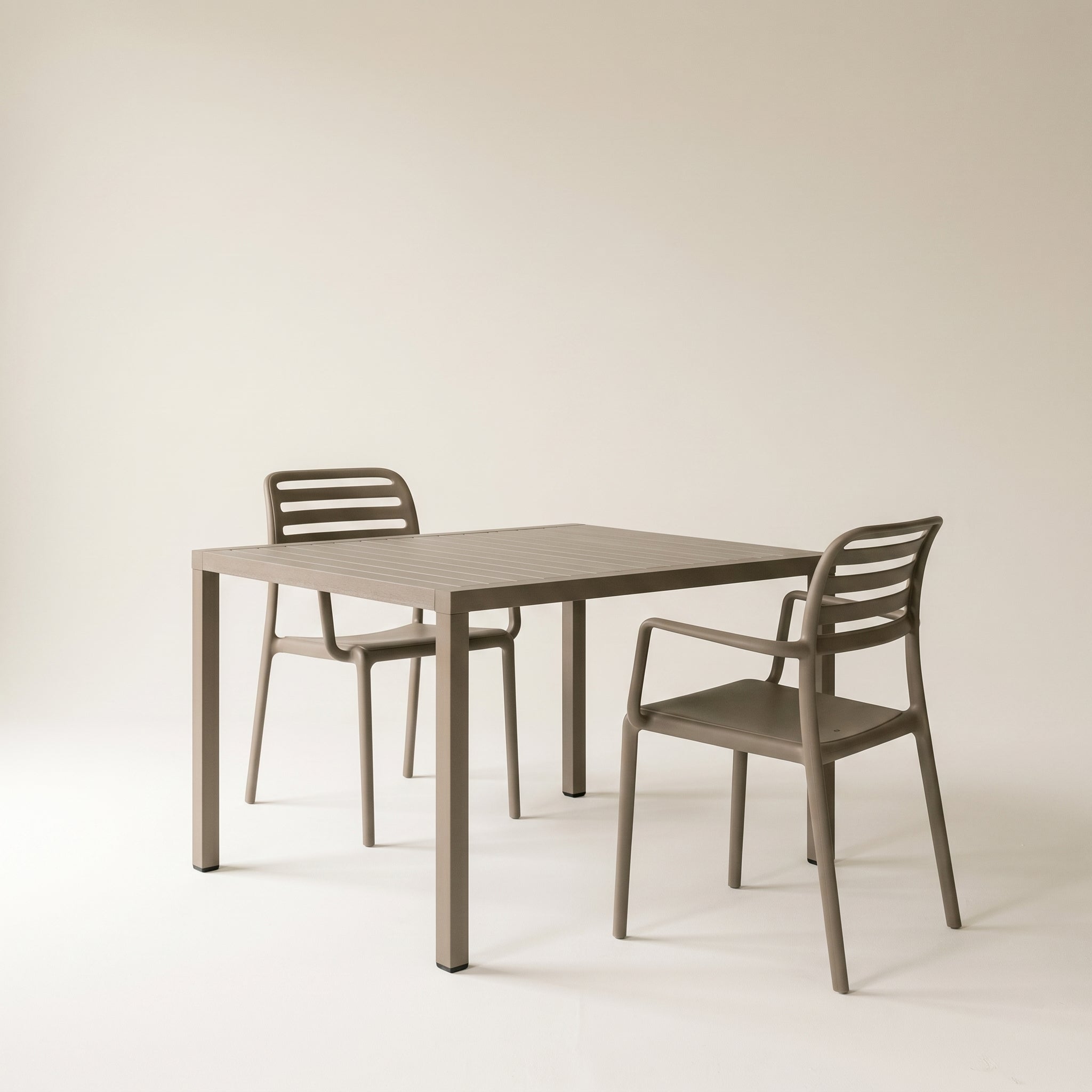 Nardi Dining Set - Cube 80 Garden Table & x2 Costa Garden Chairs