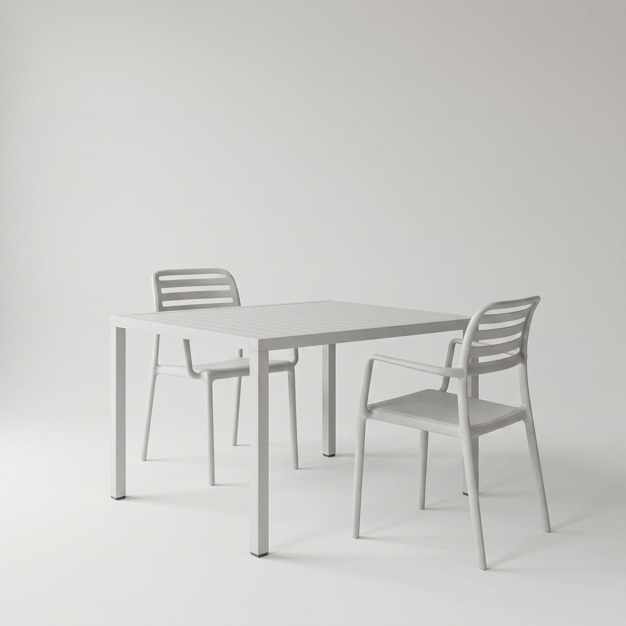 Nardi Dining Set - Cube 80 Garden Table & x2 Costa Garden Chairs