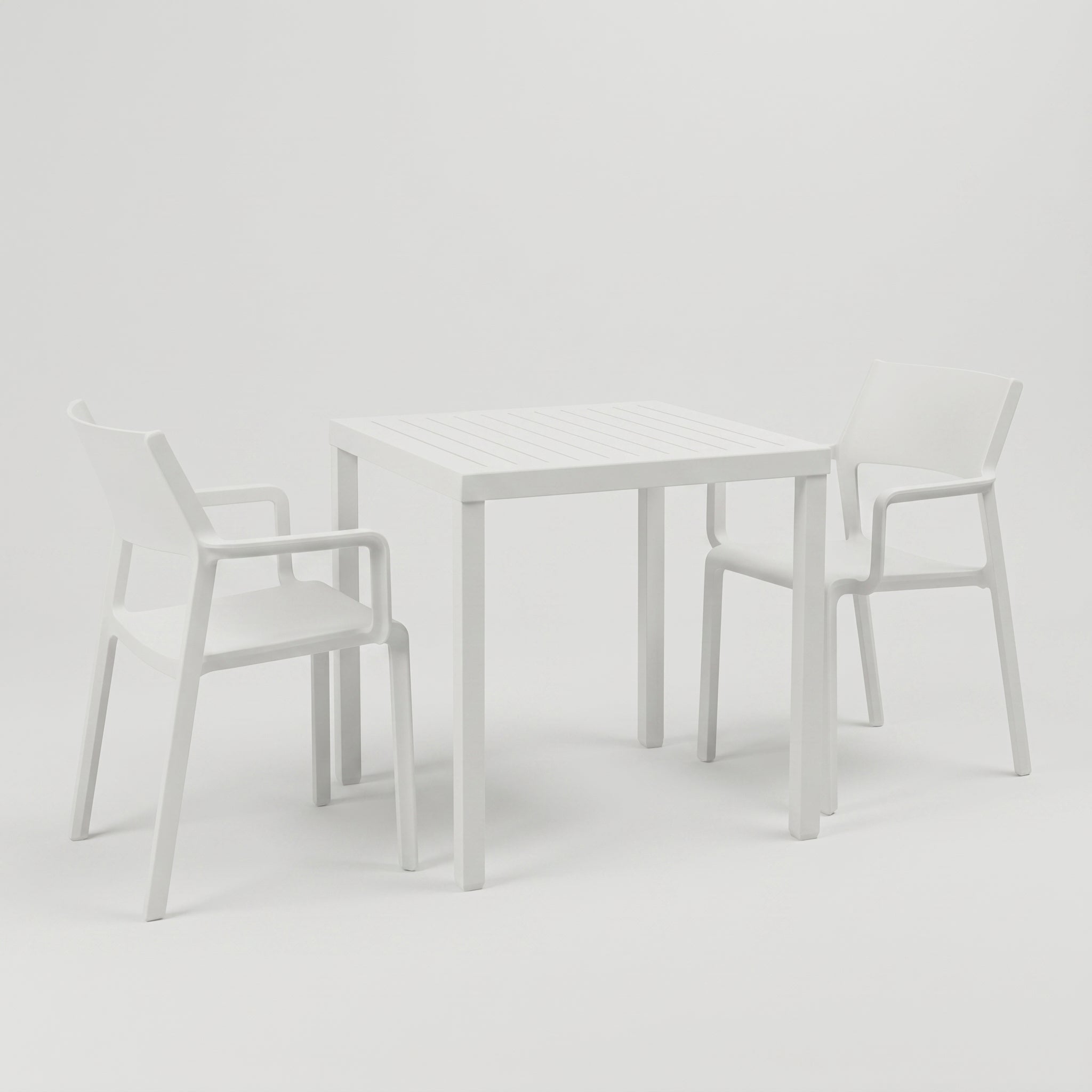 Nardi Dining Set - Cube 70 Table & x2 Trill Armchairs