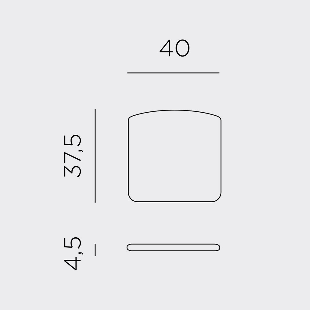 Measurements for the Doga Bistro Cushion
