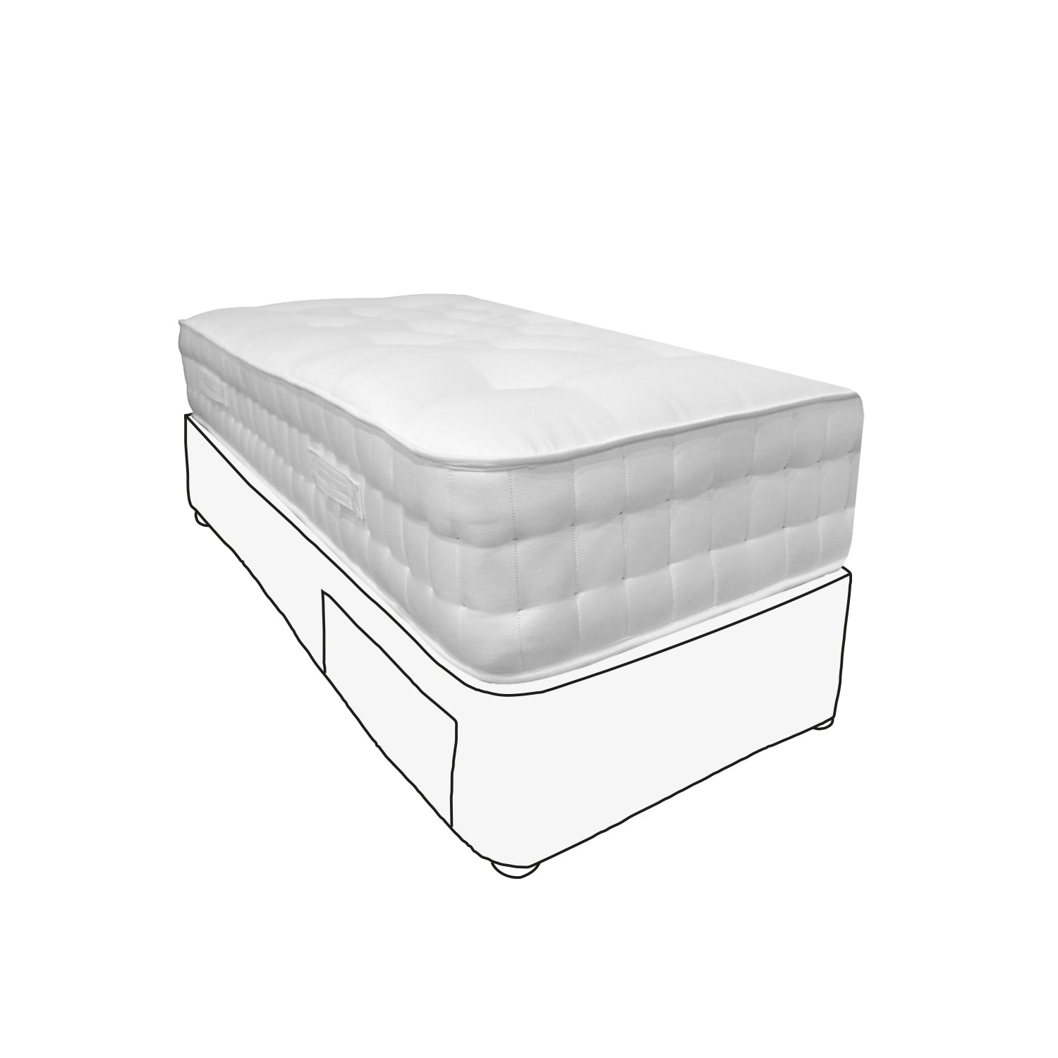 Single - Mattress & Divan With Drawers