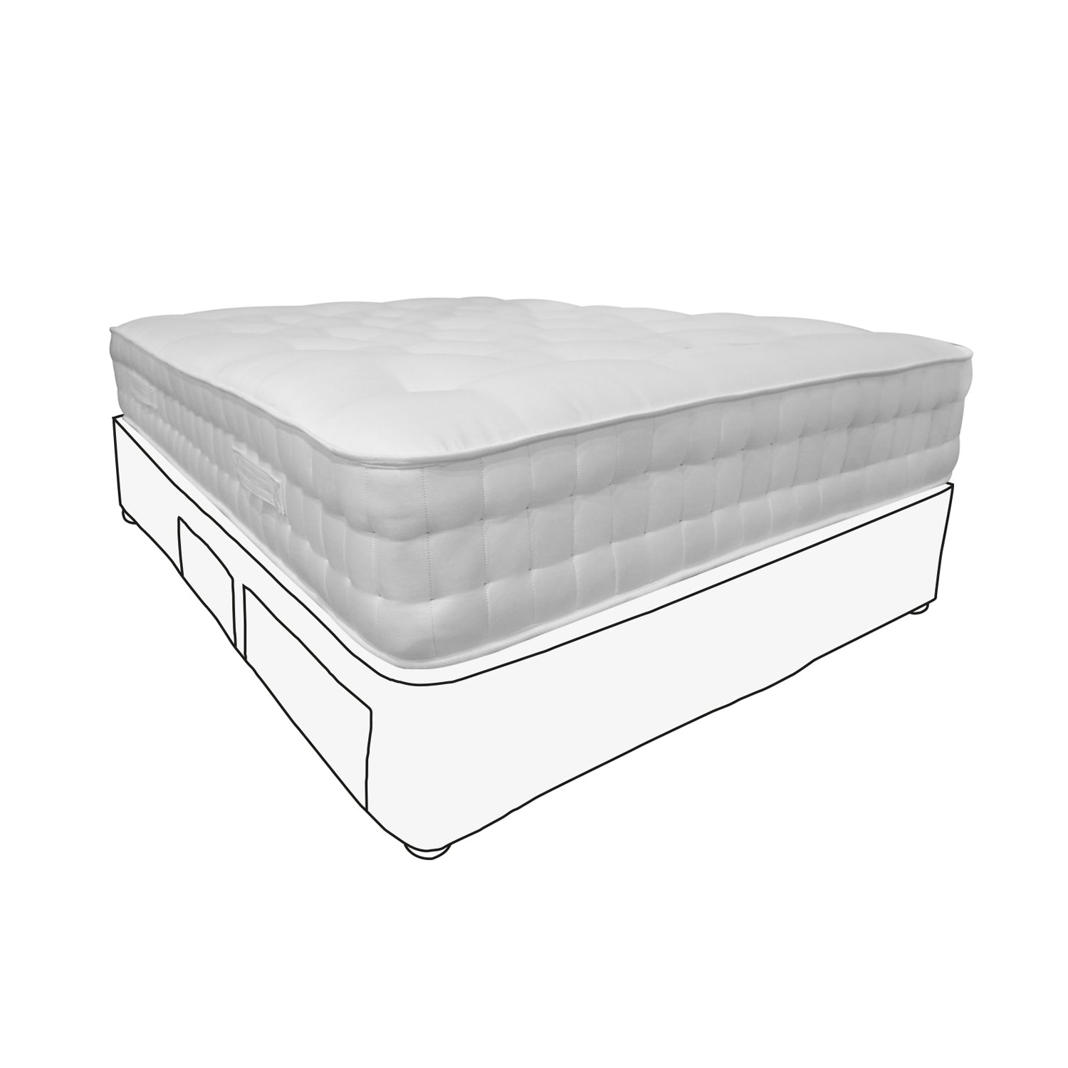 King Size - Mattress & Divan (Set Of 4 Drawers)