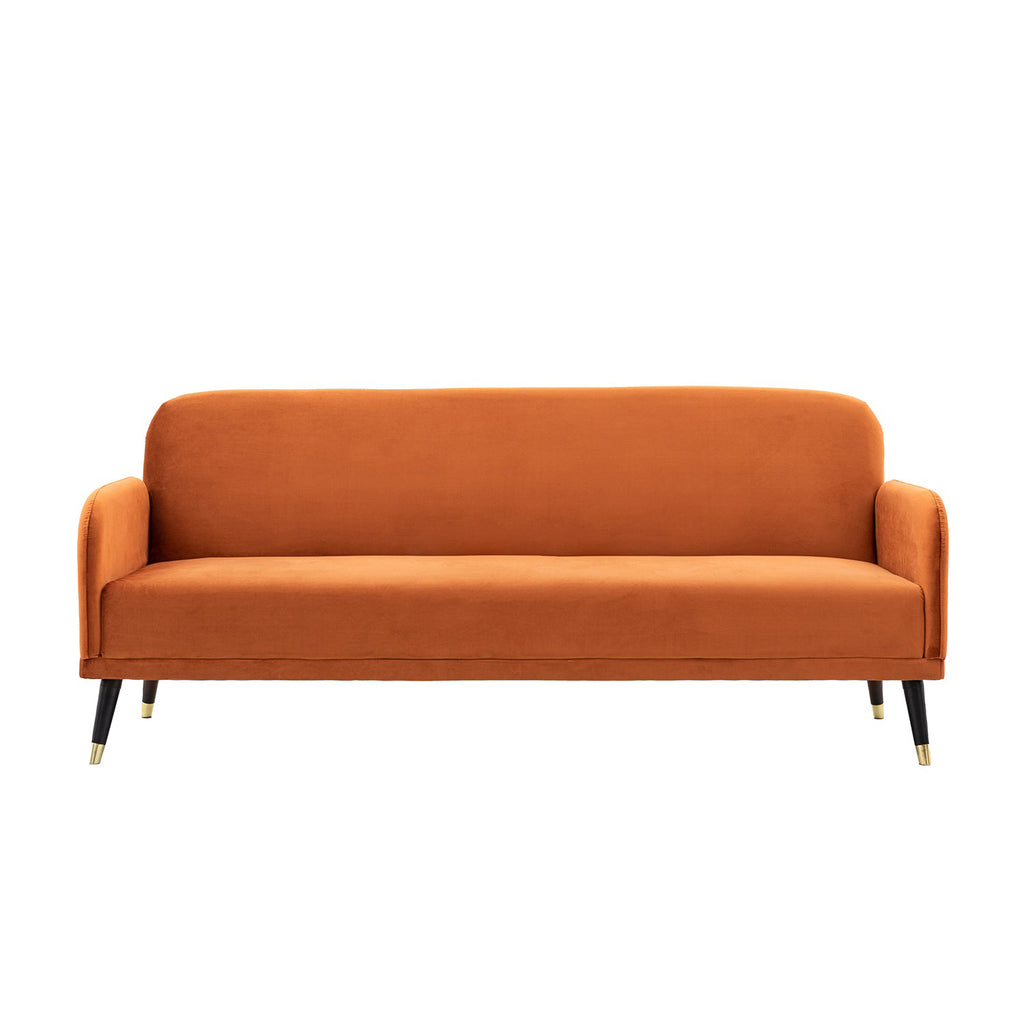 Dawson Sofa Bed - Burnt Orange Velvet
