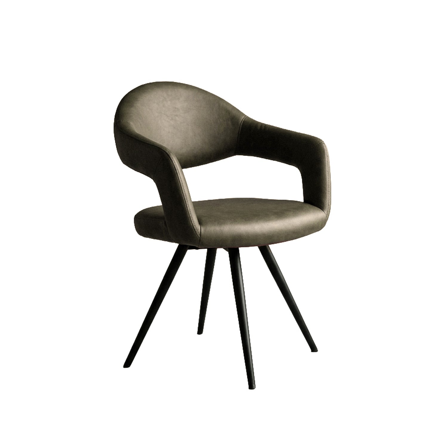 Delphine Swivel Dining Chair, Set Of 2 - Green