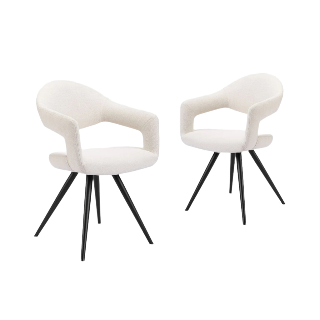 Delphine Dining Chair, Set Of 2 - White