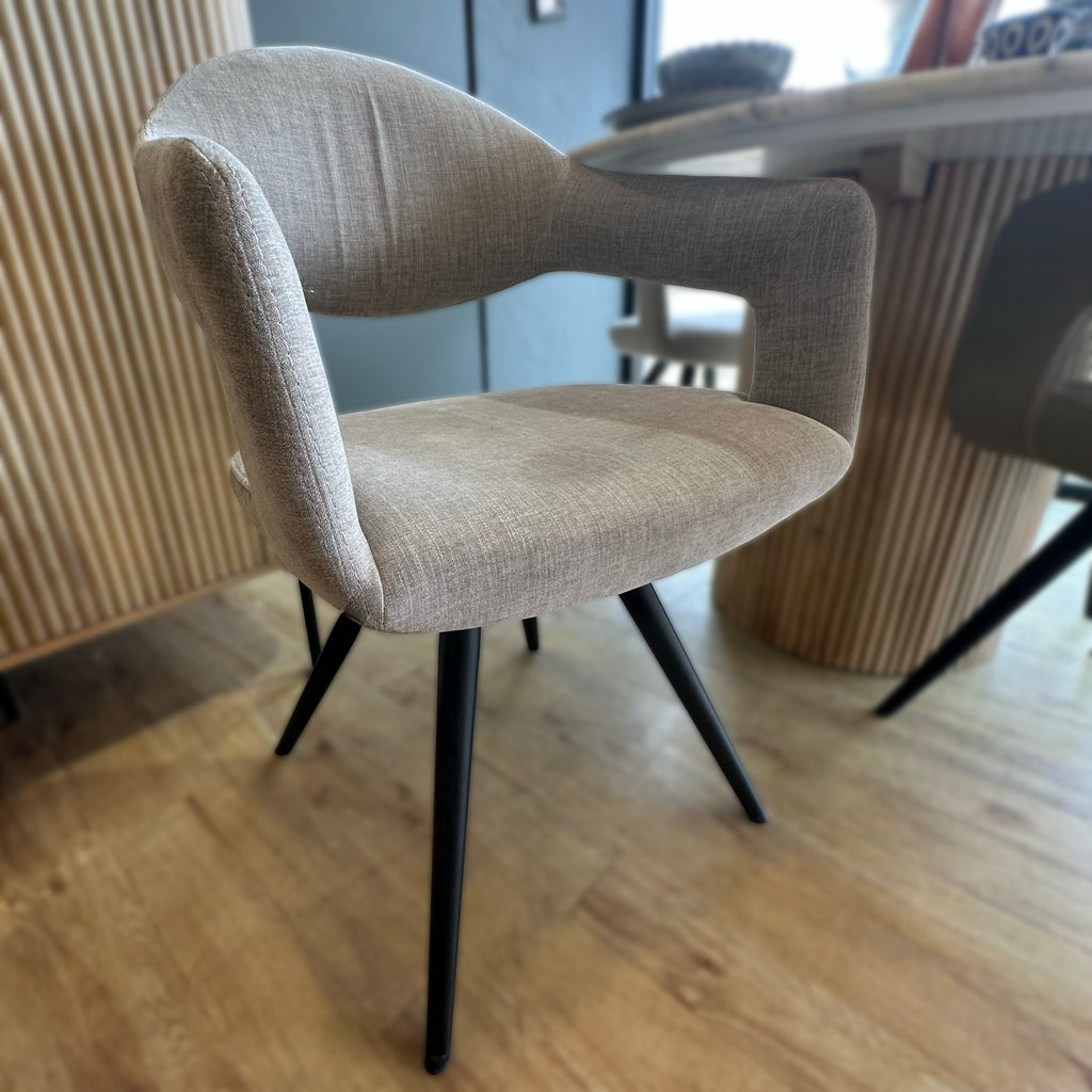 CLEARANCE - Delphine Dining Chair - Light Grey