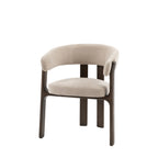 Natural oak dining chair with clean lines