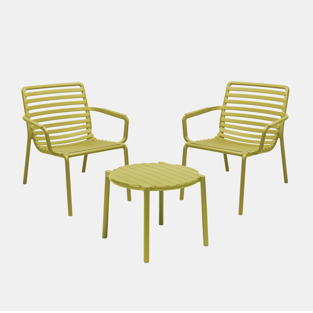 Doga Garden Table & x2 Doga Relax Chairs