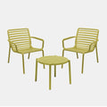 Doga Garden Table & x2 Doga Relax Chairs