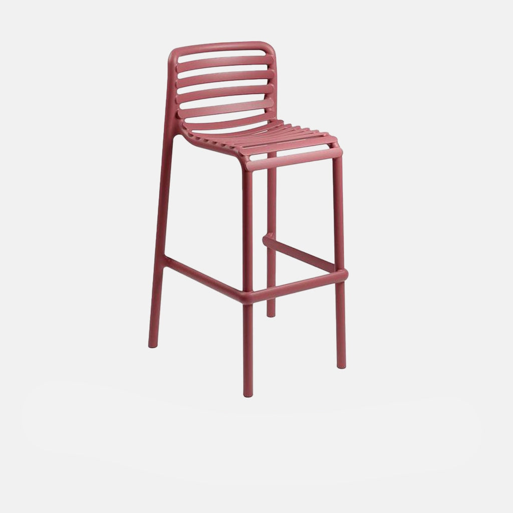 Doga Bar Stool by Nardi Outdoor available in striking colours from BF Home in Norwich blending Italian craftsmanship with bold outdoor style