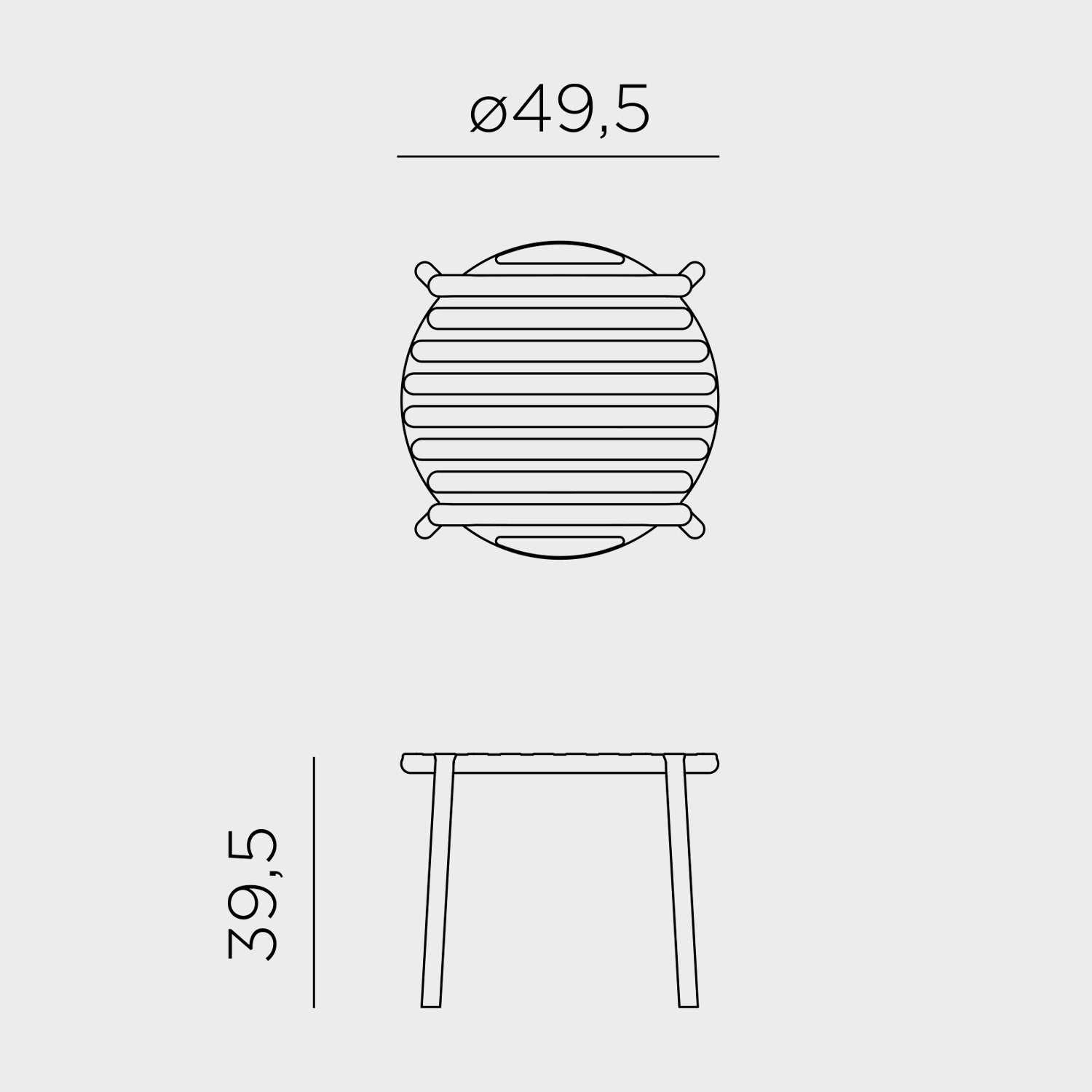 Round coffee table for the garden, choose a colour and pair with our Doga Relax chairs. Doga table - Shop now.