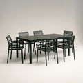 Nardi Dining Set - Rio 140 Extending Table & Doga Armchairs