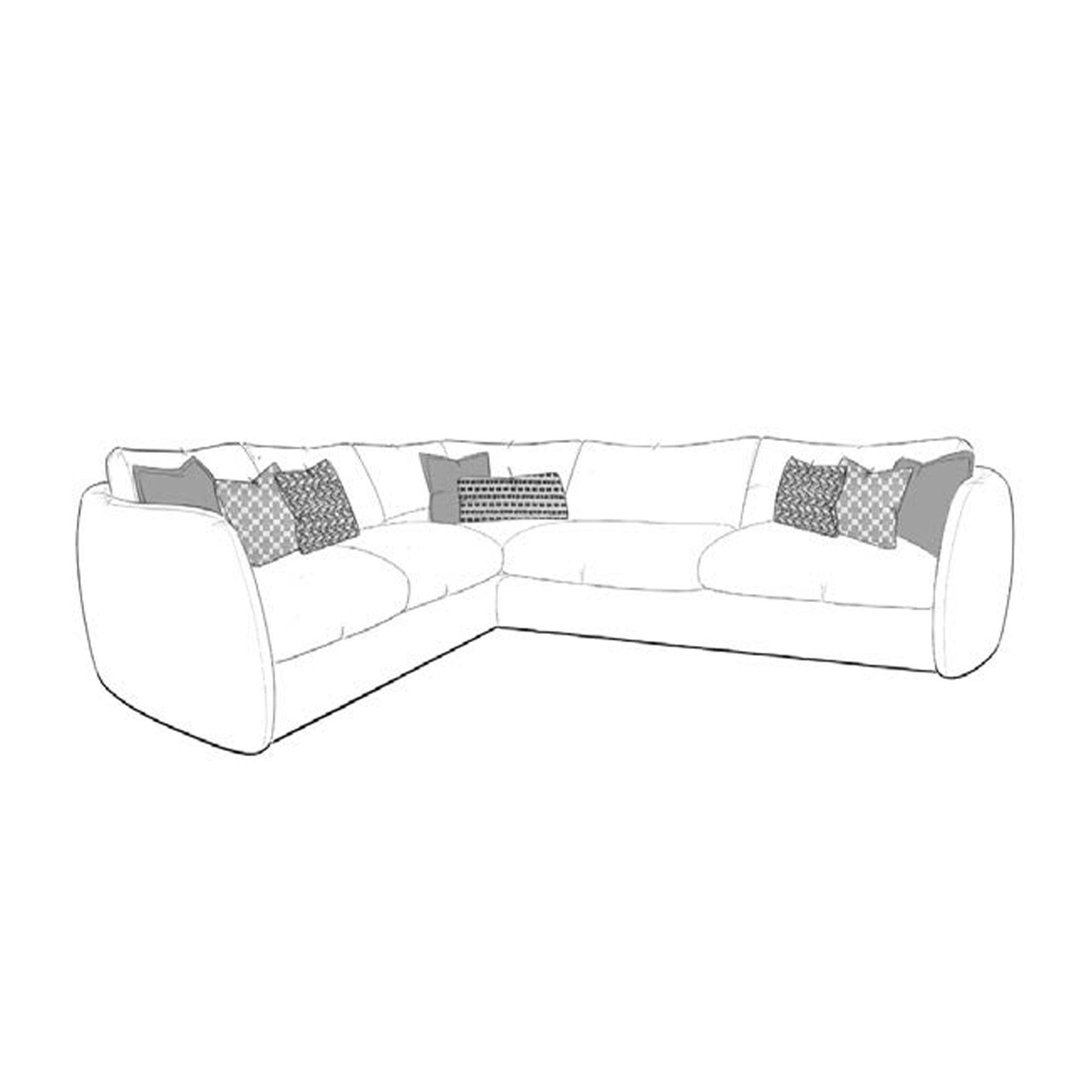 Line drawing of the Carnaby extra large corner sofa