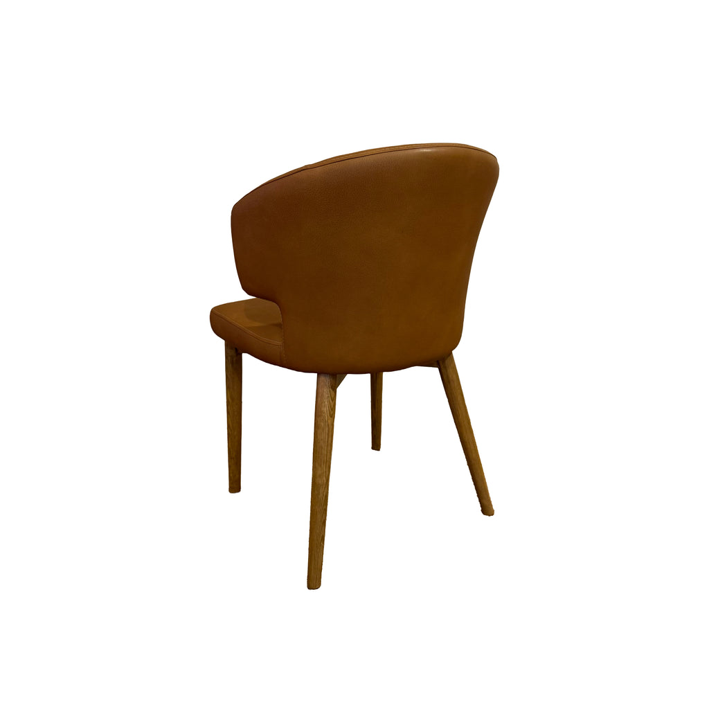 Pearl Dining Chair, Set Of 2 - Tan Wooden Legs