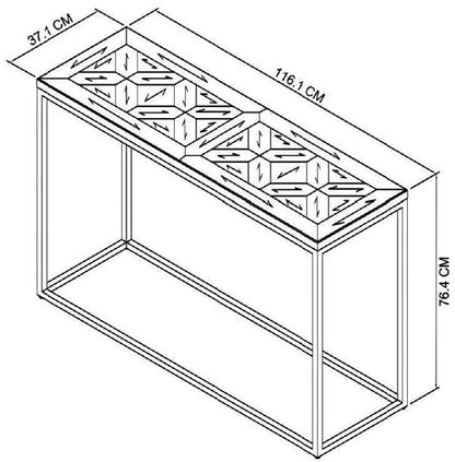 Rustic Oak Console Table - Narrow