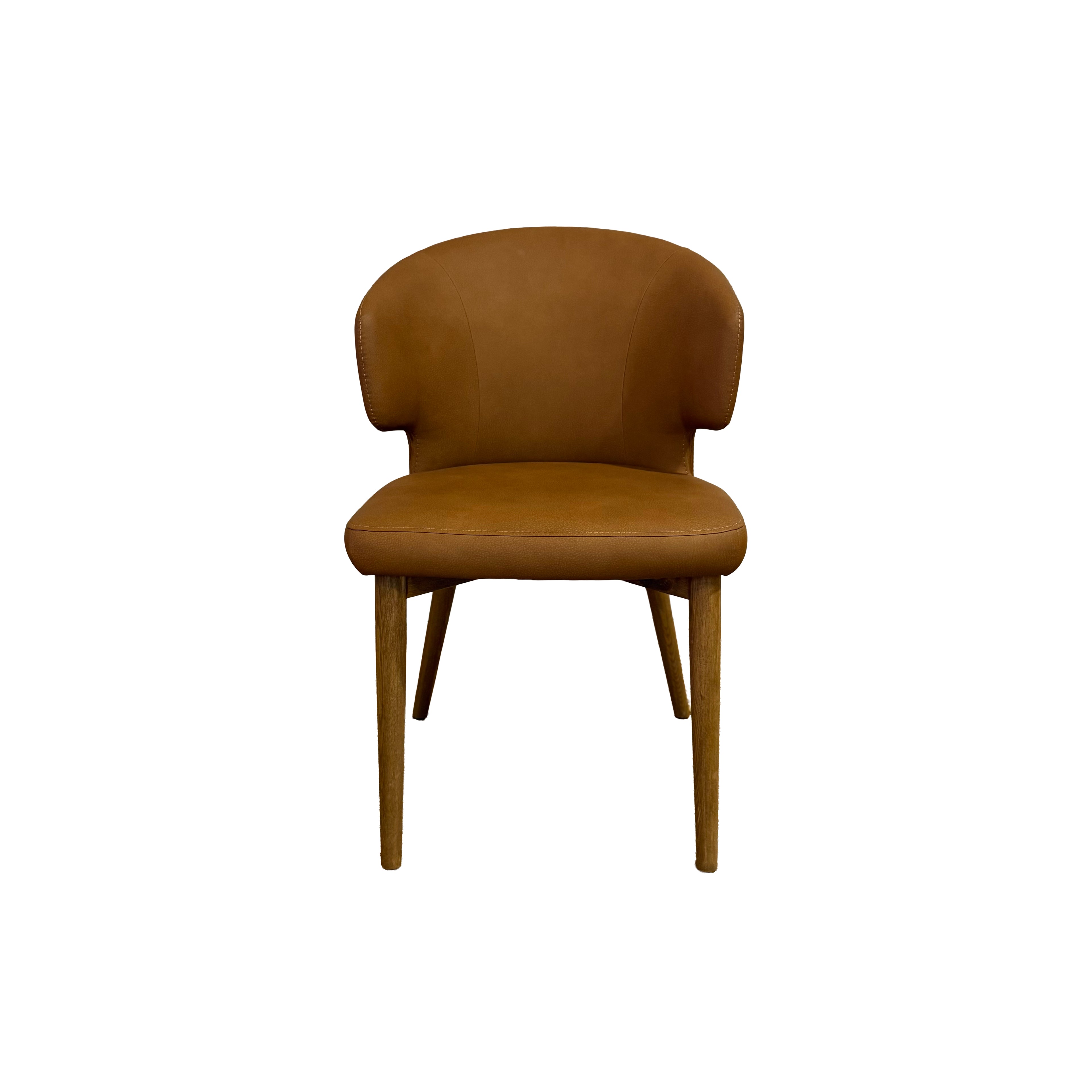 Pearl Dining Chair, Set Of 2 - Tan Wooden Legs