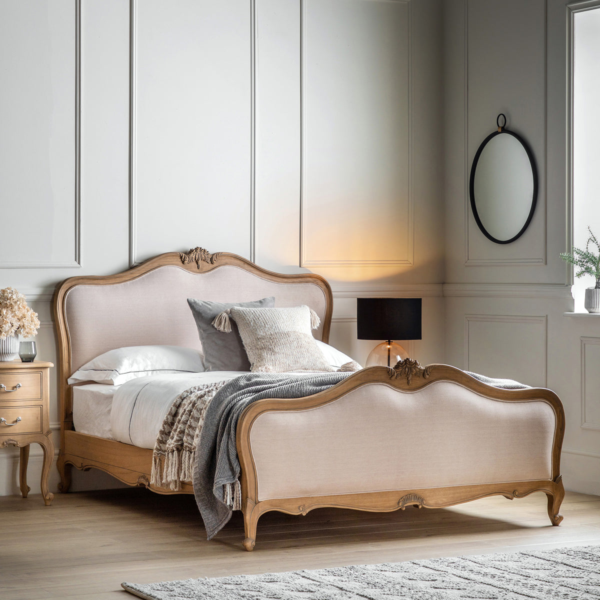 Provence Upholstered Super Kingsize Bed Frame - 6ft