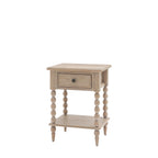 Lime Wash Bobbin Leg Artisan 1 Drawer Bedside