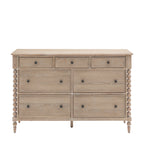 Lime Wash Bobbin Leg Artisan 7 Drawer Chest