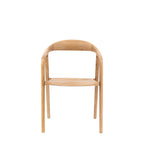 Bergen Dining Chair With Wooden Seat , Set Of 2 - Oak