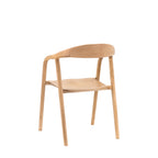 Bergen Dining Chair With Wooden Seat , Set Of 2 - Oak