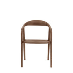 Bergen Dining Chair With Wooden Seat , Set Of 2 - Walnut