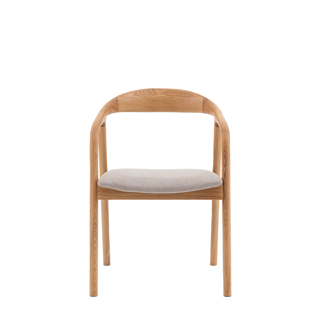 Bergen Upholstered Dining Chair, Set Of 2 - Oak