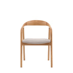 Bergen Upholstered Dining Chair, Set Of 2 - Oak