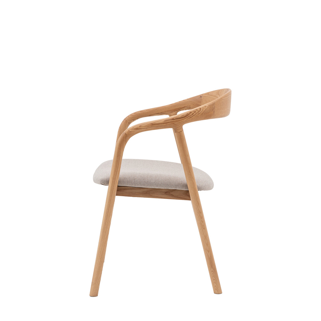 Bergen Upholstered Dining Chair, Set Of 2 - Oak